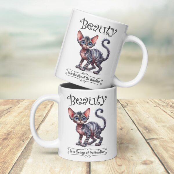 White glossy mug