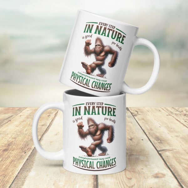 White glossy mug